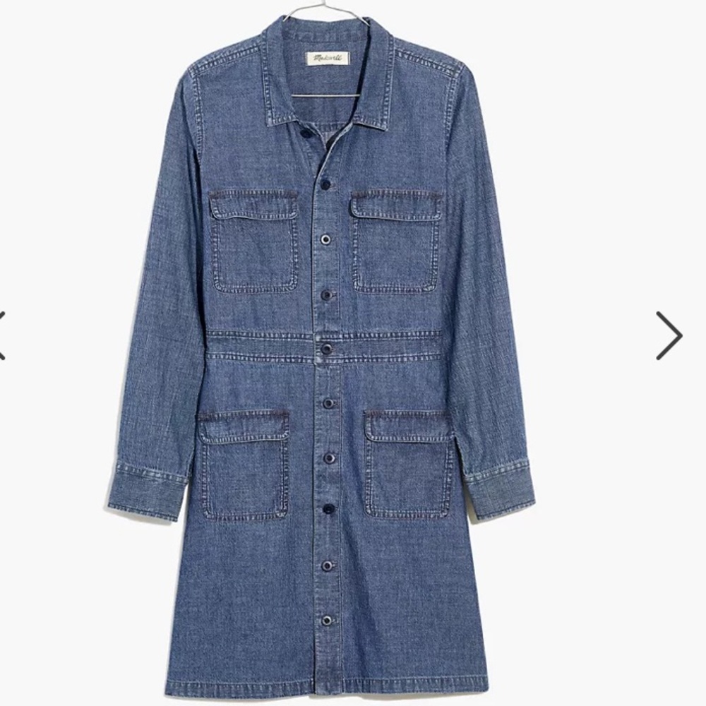 Madewell Denim Utility Shirt dress